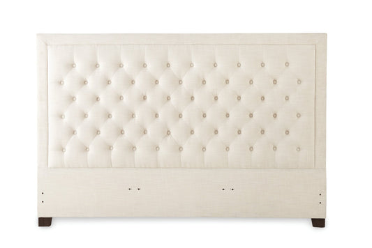 Isadora King White Upholstered