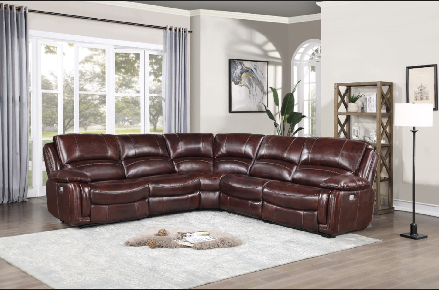 Denver Brown 5PC Sectional