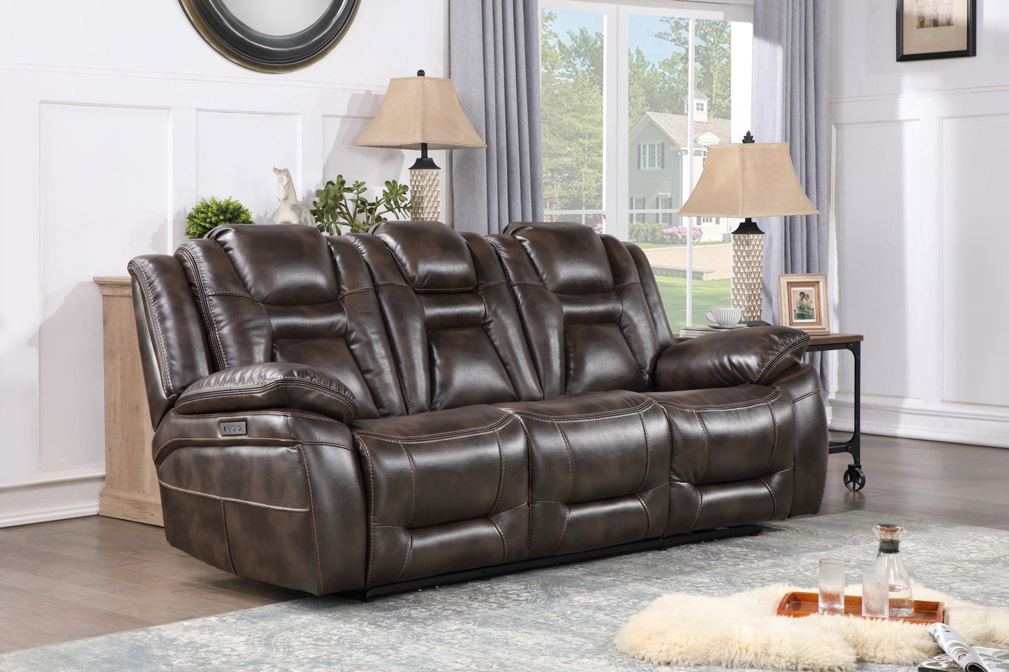 Oportuna P/P Sofa w/ Drp Dwn w/