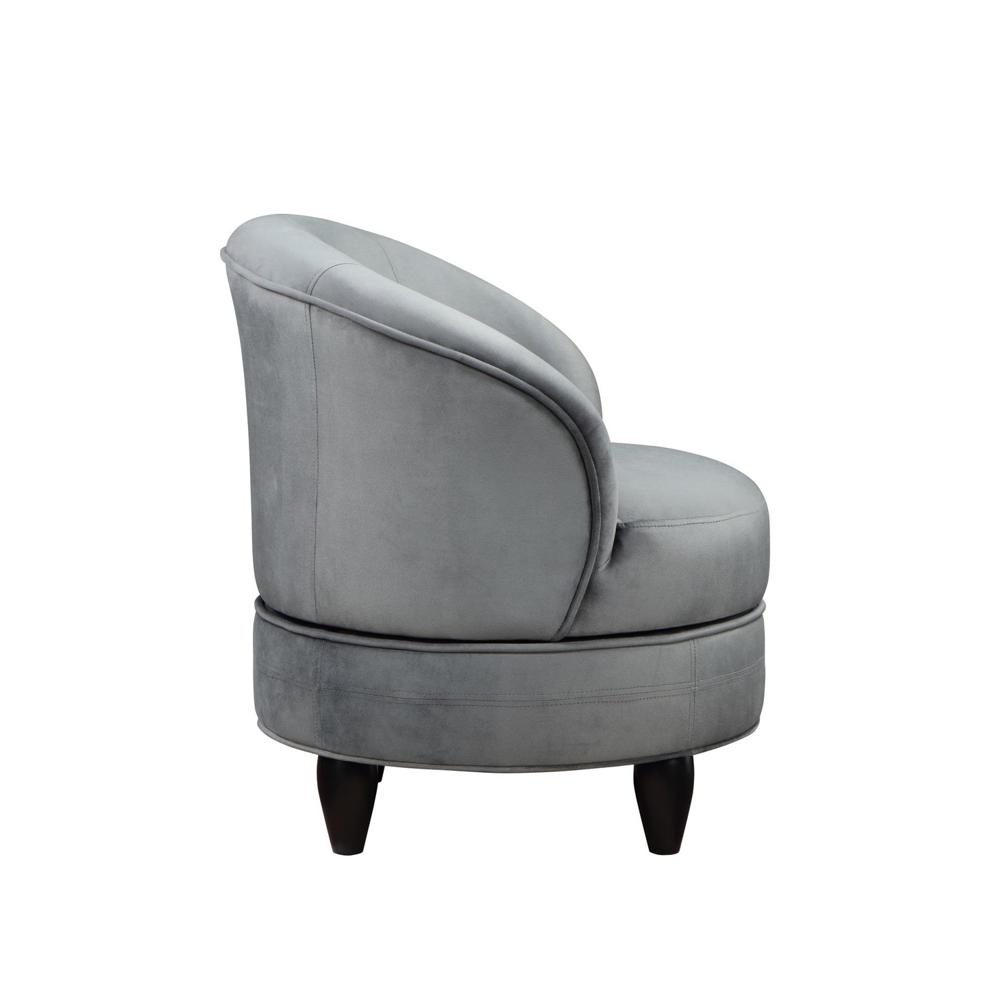 Sophia Accent Chair Gray Velvet