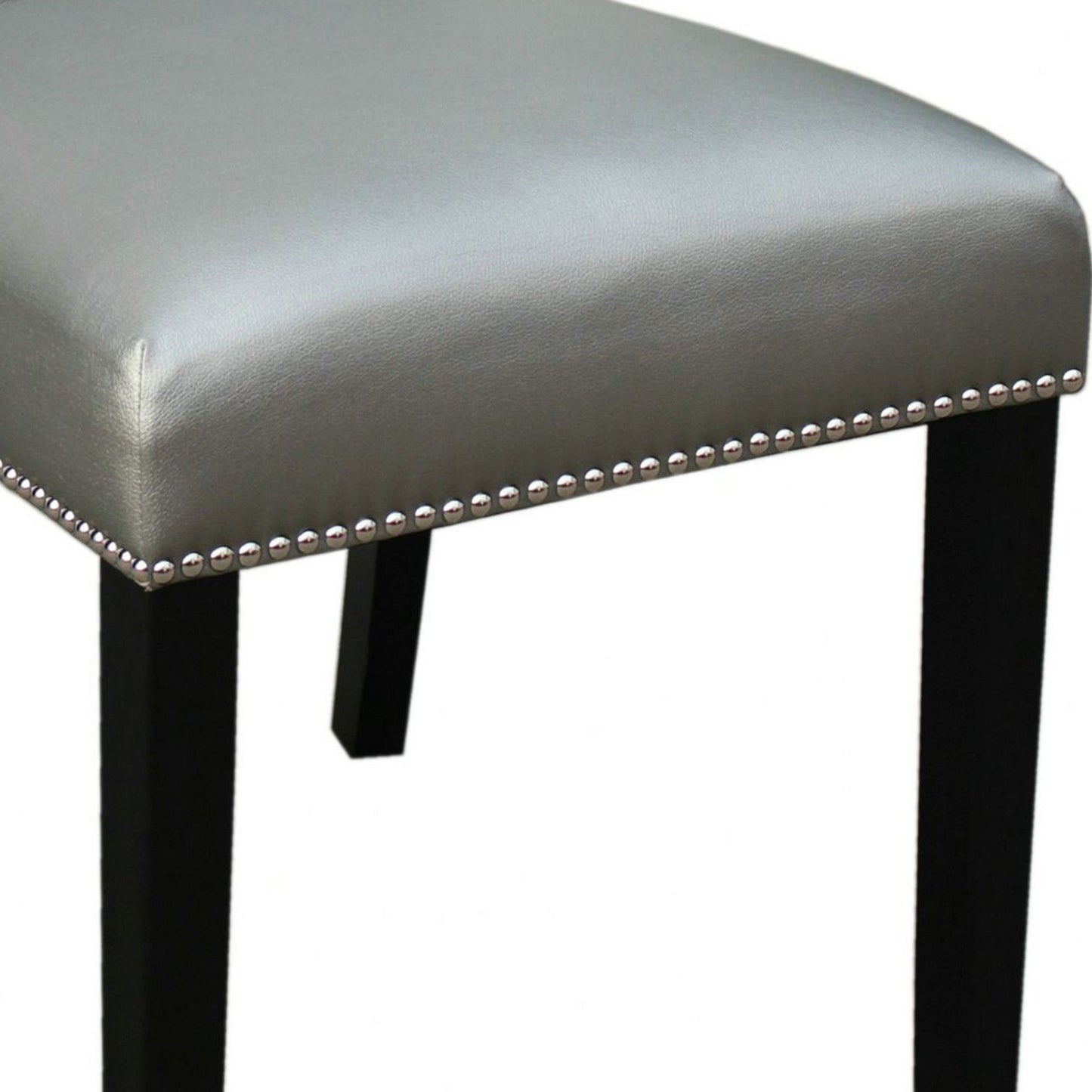 Camila Silver PU Dining chair