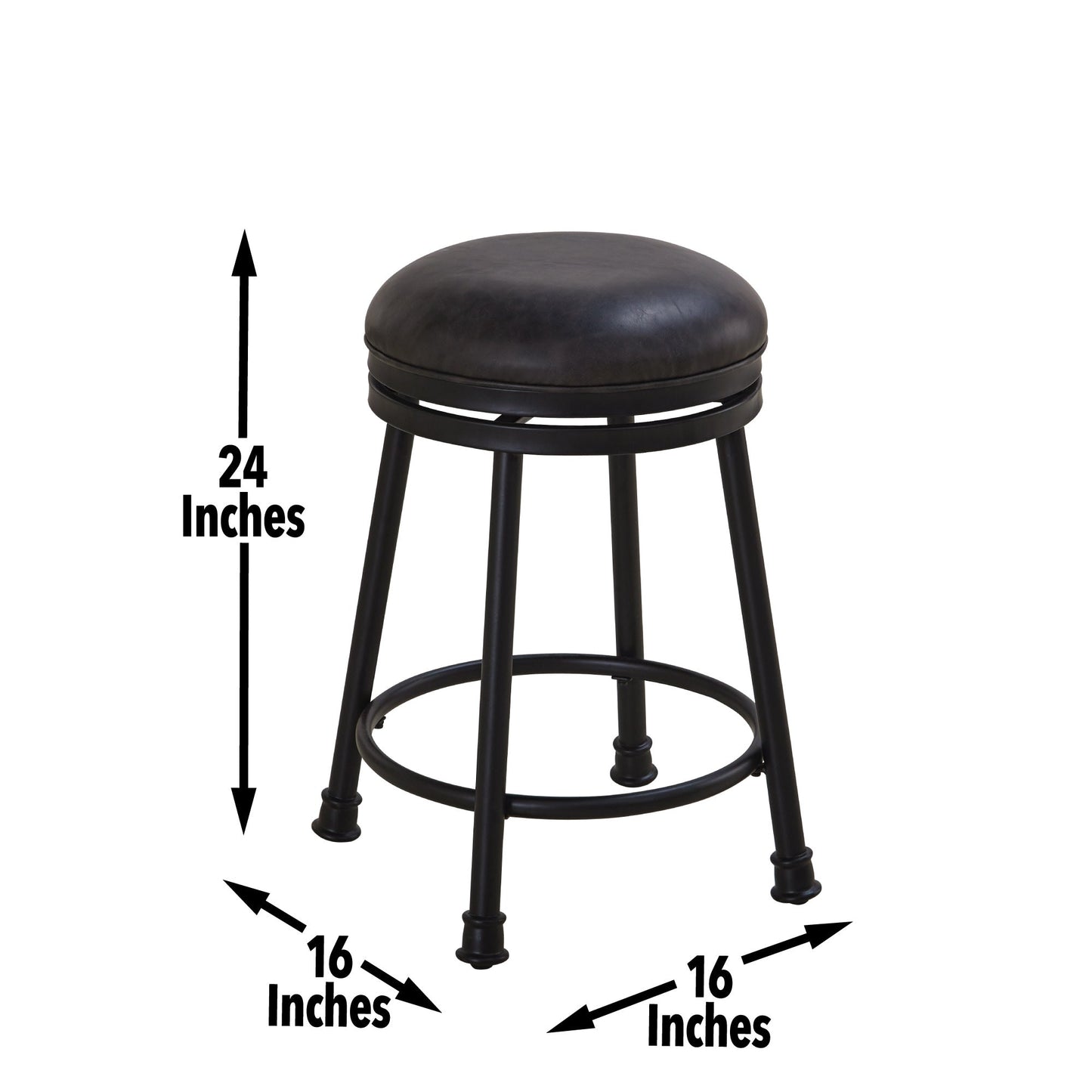 Claire PU Swivel Counter Stool