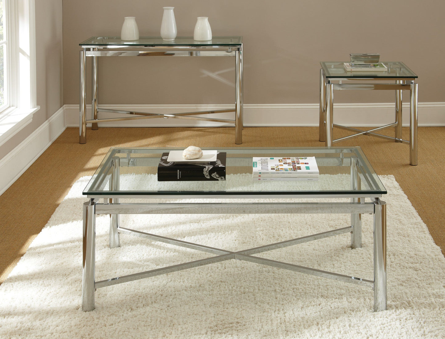 Nova End Table Glass Top