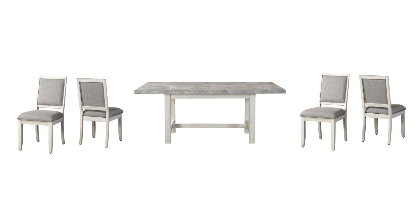 Canova 5pc Dining Gray Marble