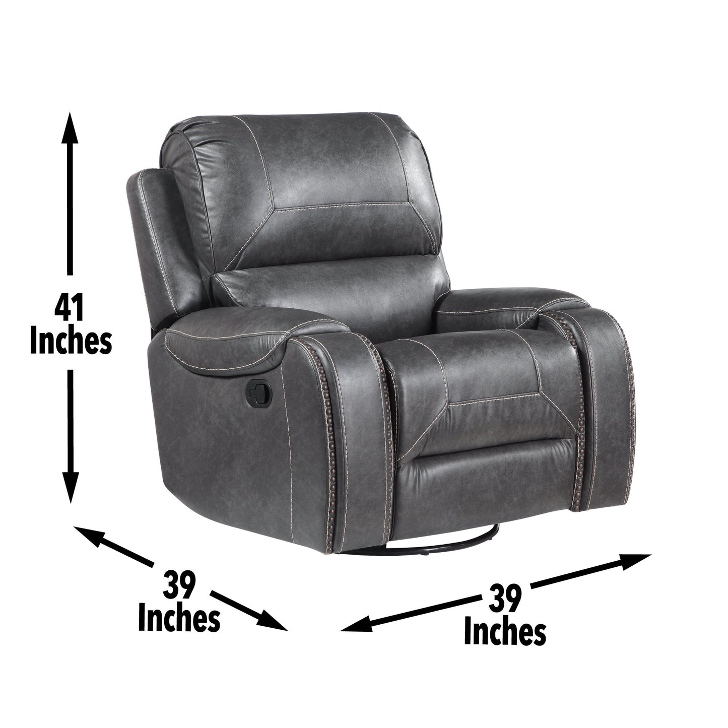 Keily Gray Manual Motion Swivel