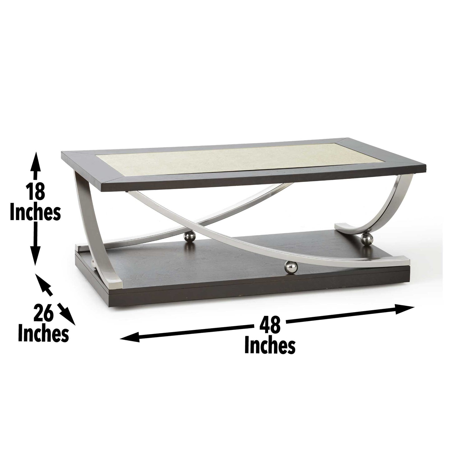 Ramsey Cocktail Table W/Casters