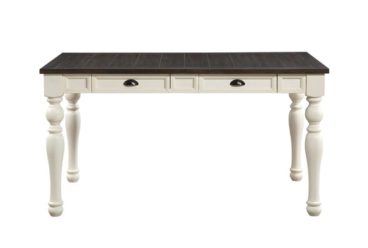 Joanna Ivory/Mocha 4-drawer Dining Table