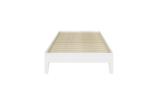 Nix Twin Platform Bed White
