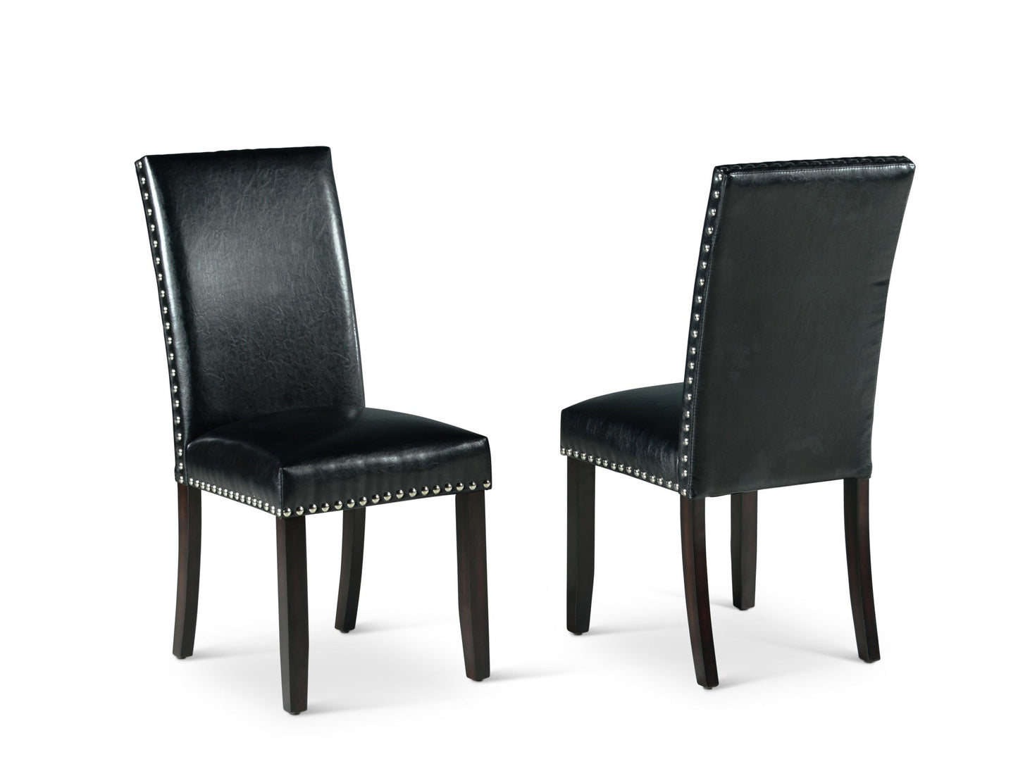Westby Black PU Side Chair w/