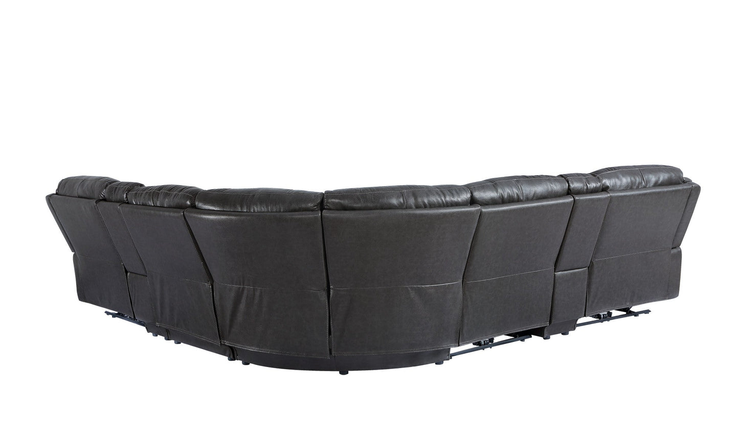 Denver Charcoal Sectional Armless Chair