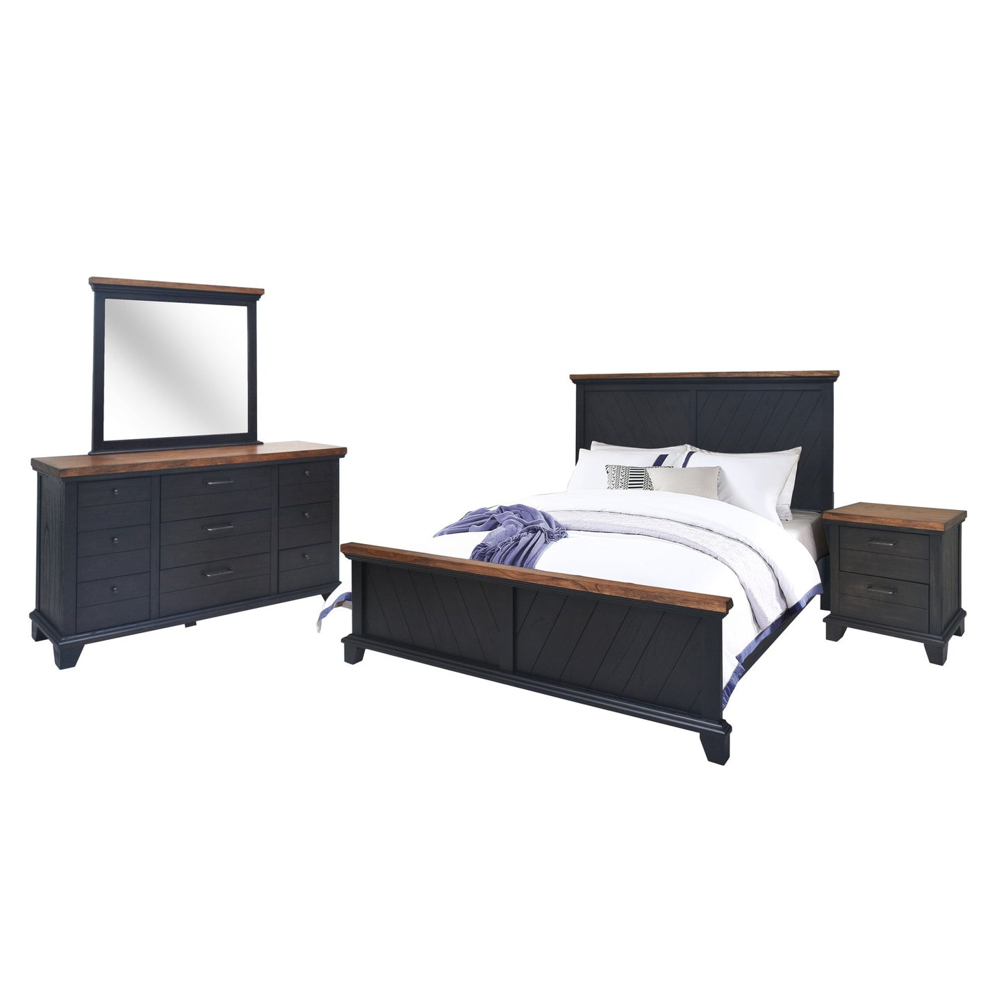 Bear Creek Brown Queen 4pc Set