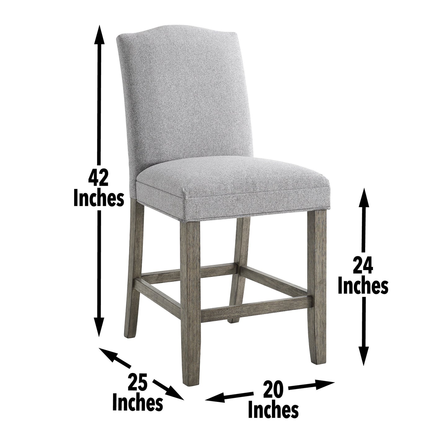 Grayson Counter Chair Gray