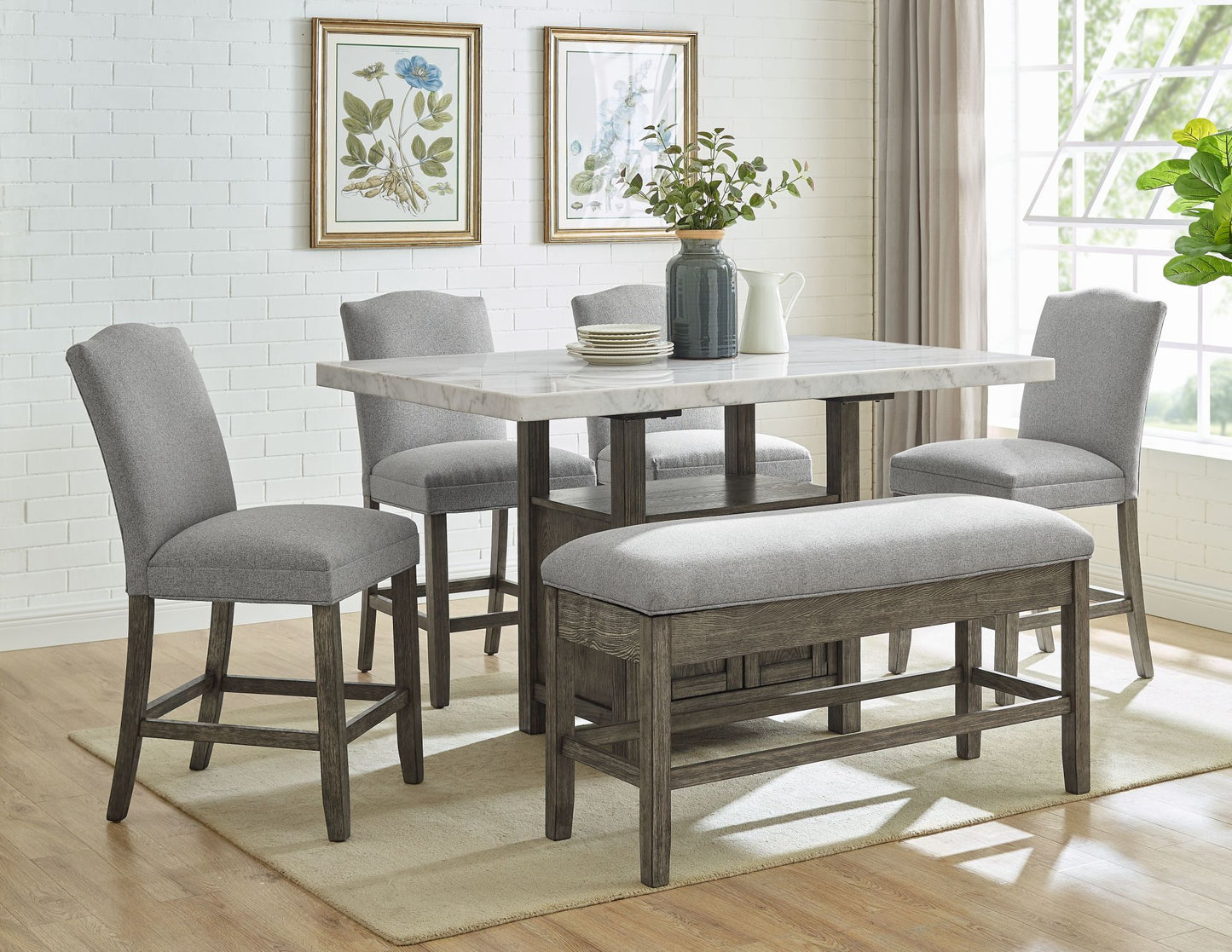 Grayson 8pc Counter Height Set