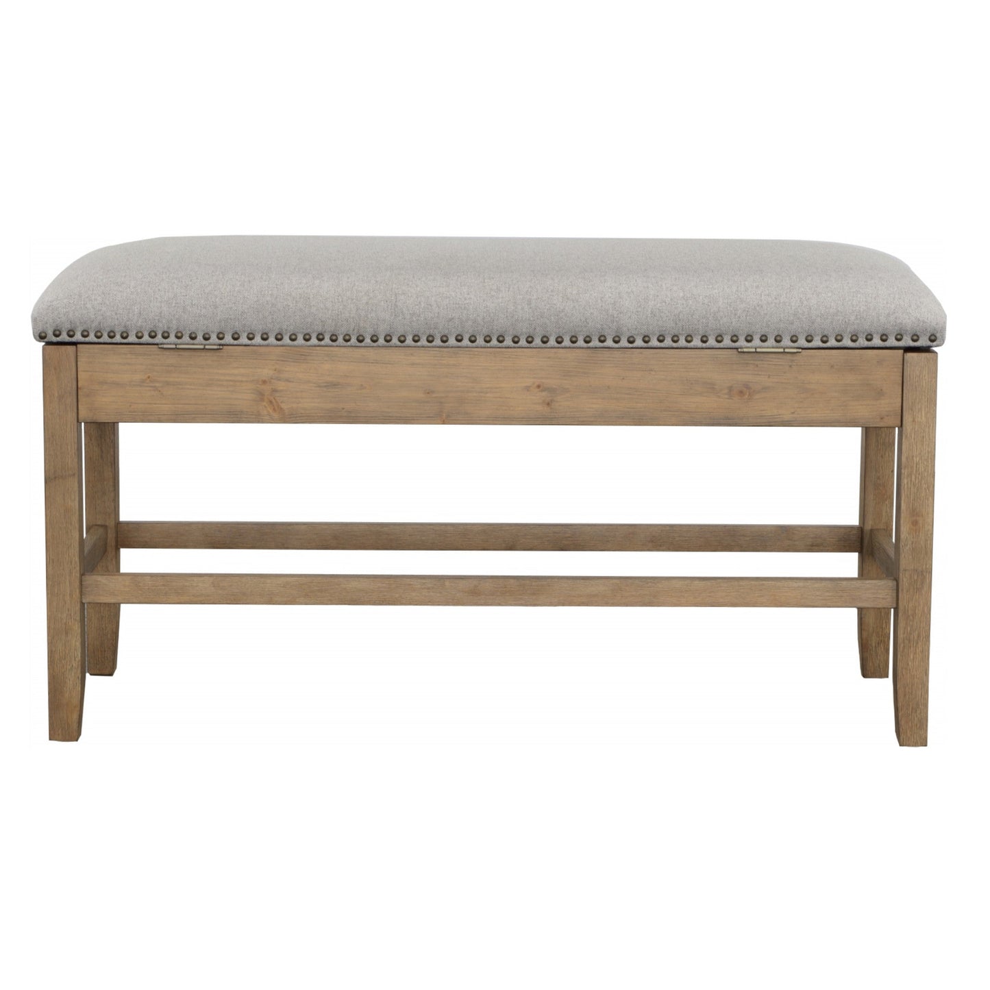 Grayson Counter Storage Bench w/Nailhead