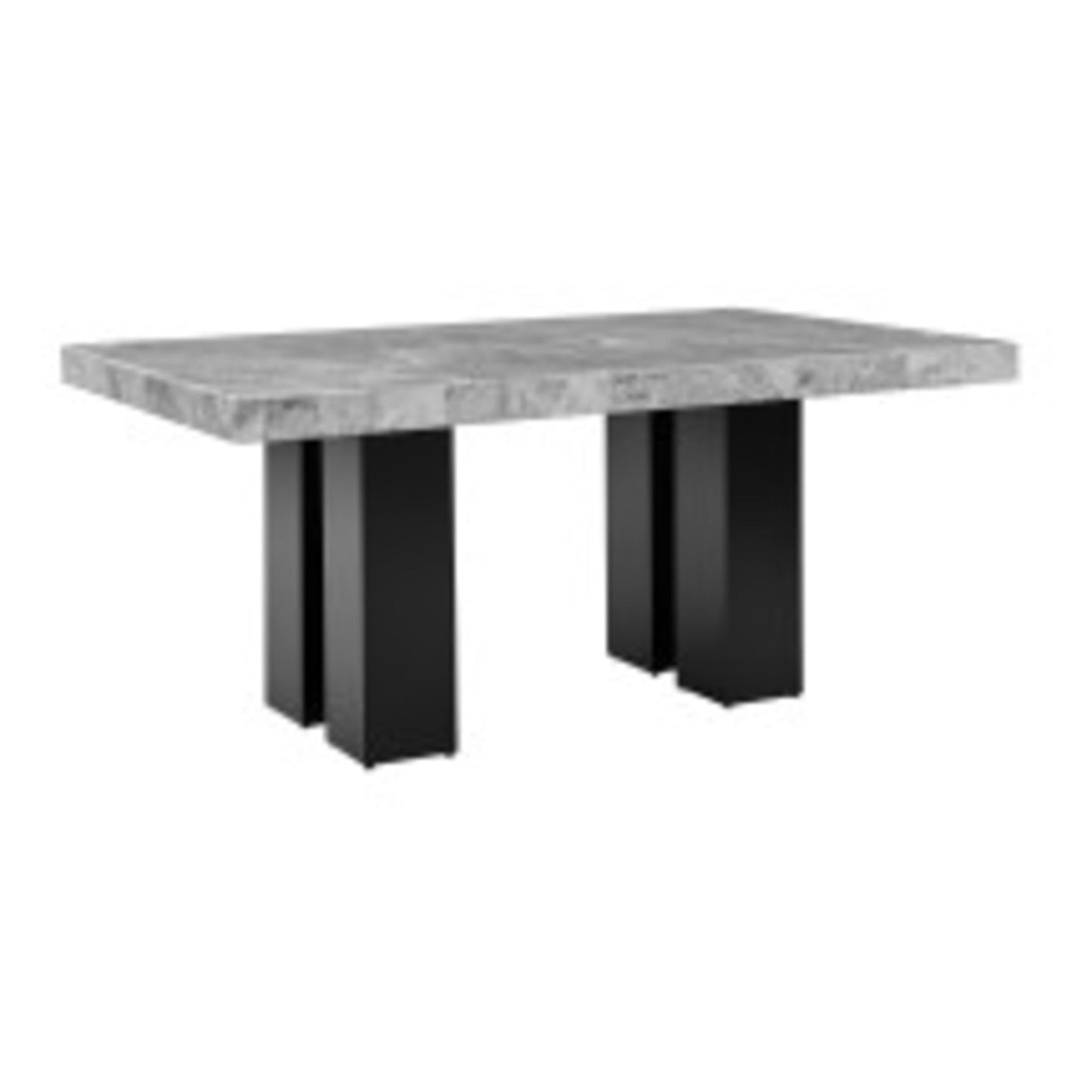 Camila Rectangle Gray Dining Table 2PC