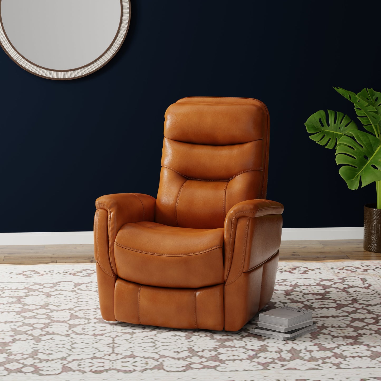 Gemini Butterscotch Swivel Glider Recliner