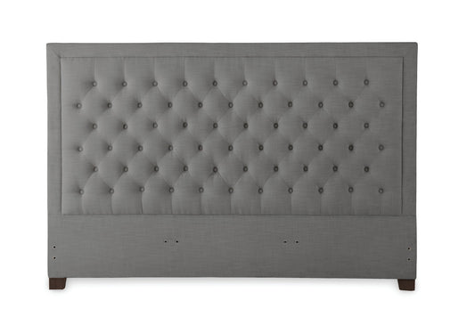 Isadora King Gray Upholstered