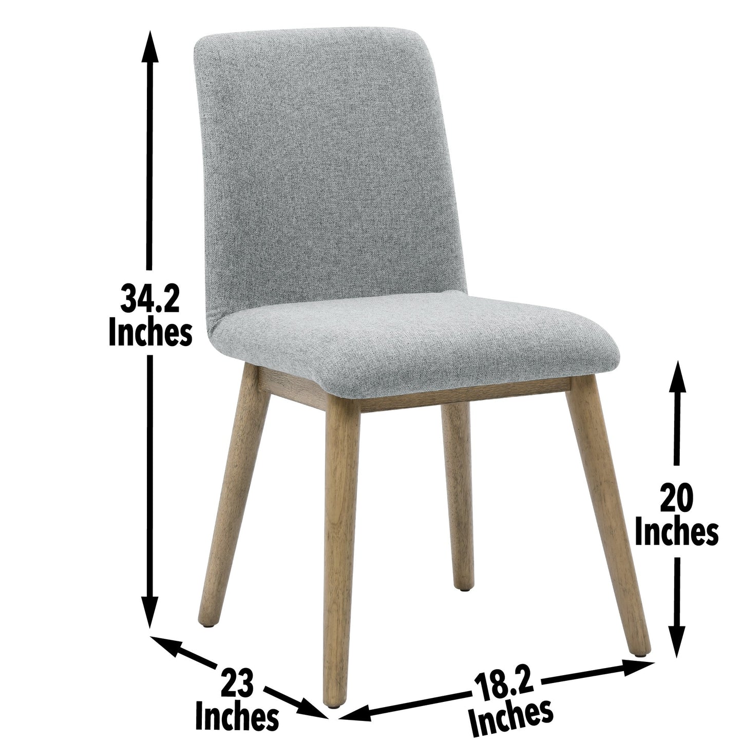 Vida Gray Polyester Side Chair