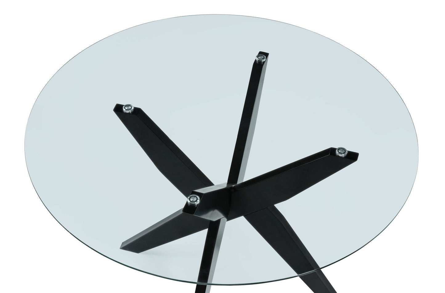 Amalie Black Round Dining Table