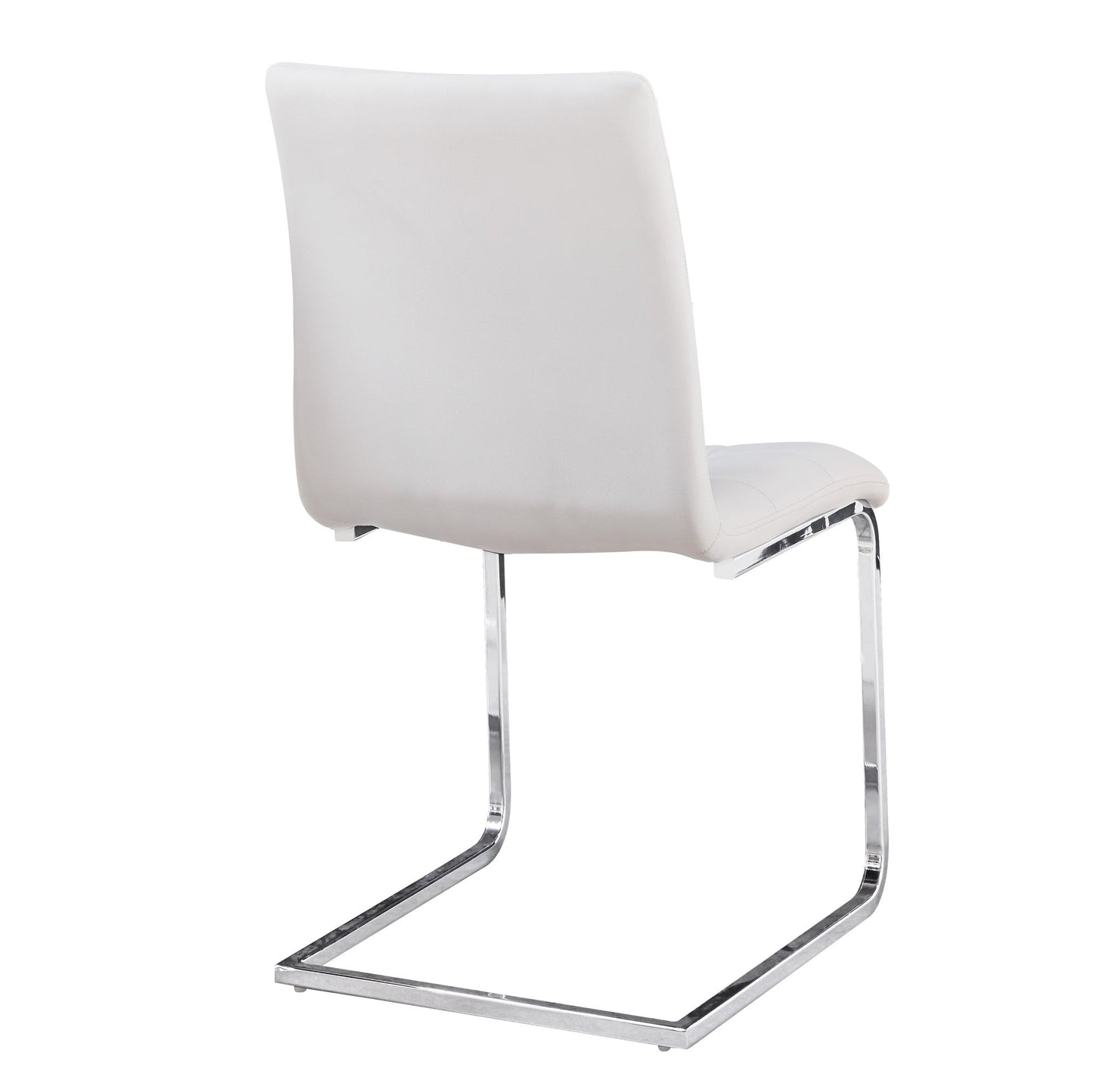 Escondido White PU Side Chair