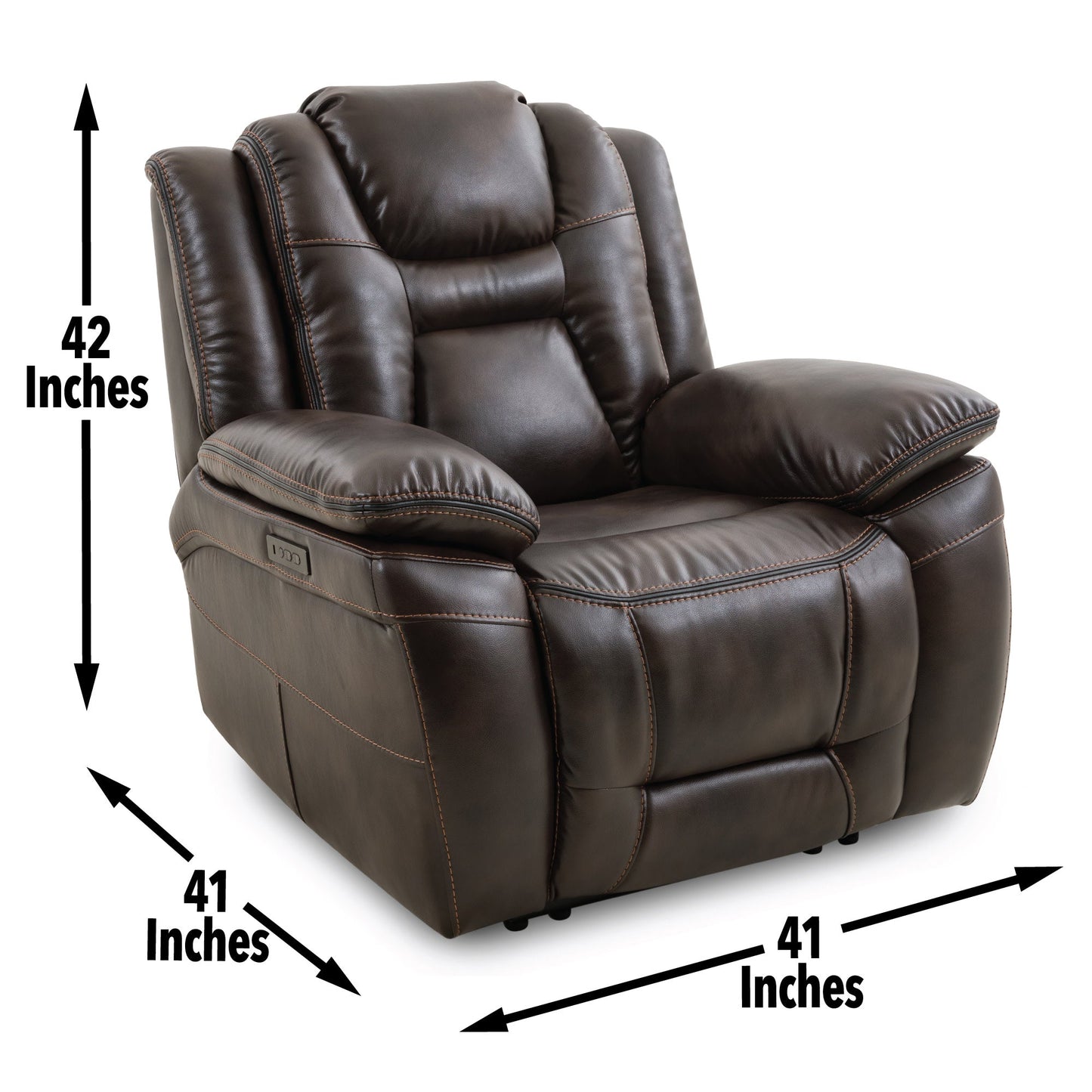 Oportuna Pw/Pw Recliner Coffee
