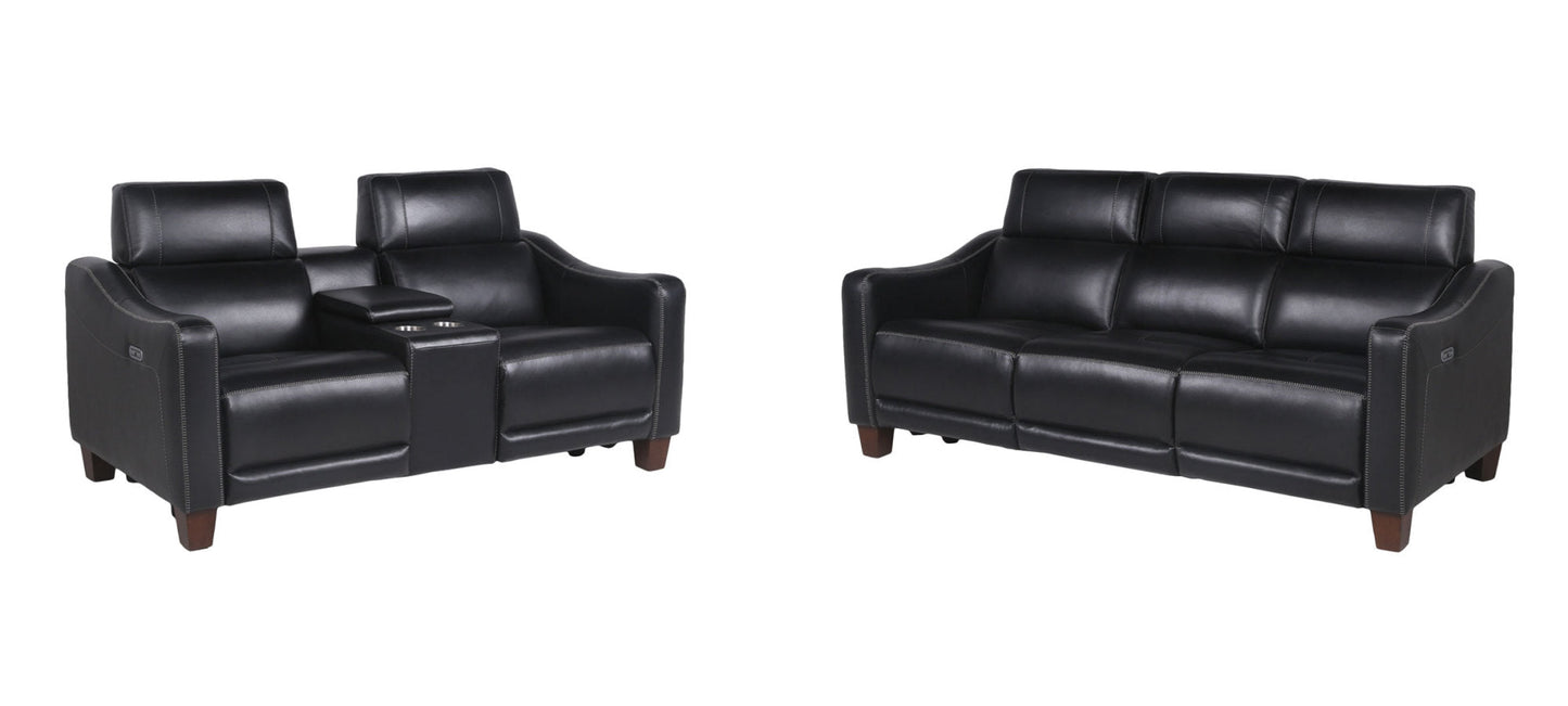 Giorno 2pc Pwr-Pwr Sofa Black