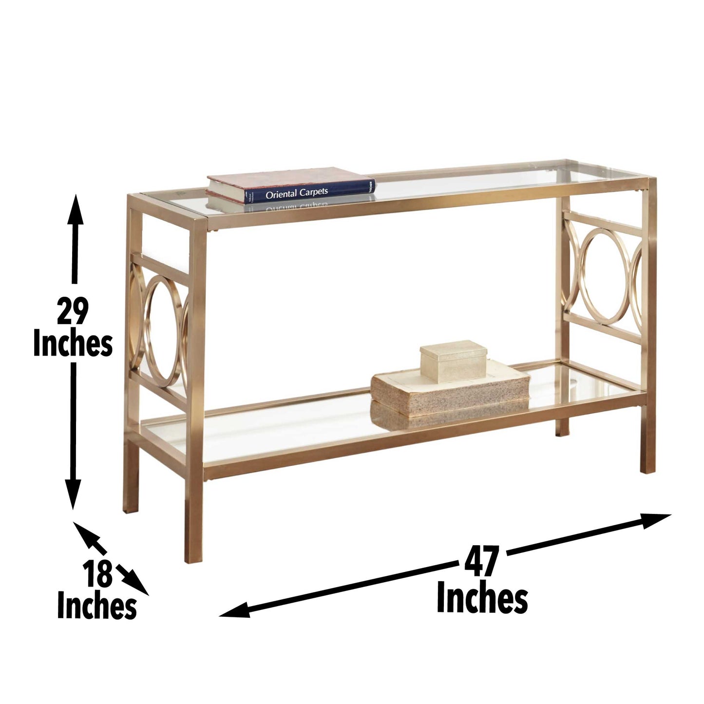 Olympia Sofa Table Gold