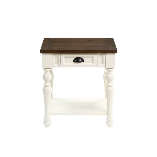 Joanna Ivory/Mocha End Table