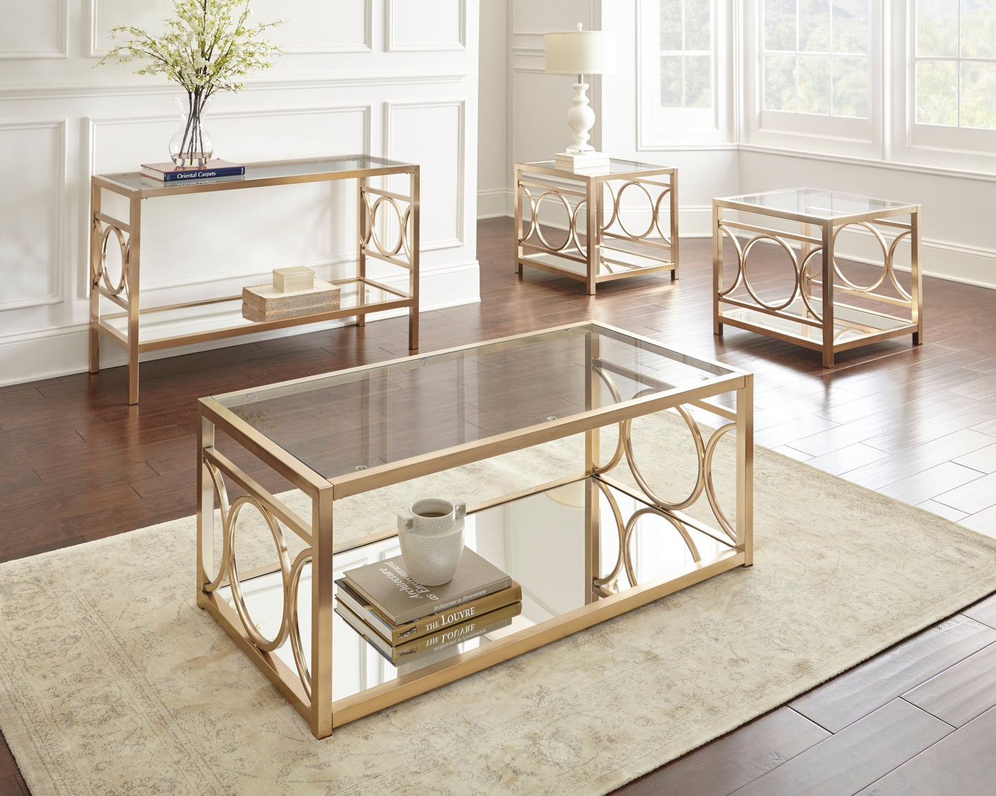Olympia Sofa Table Gold