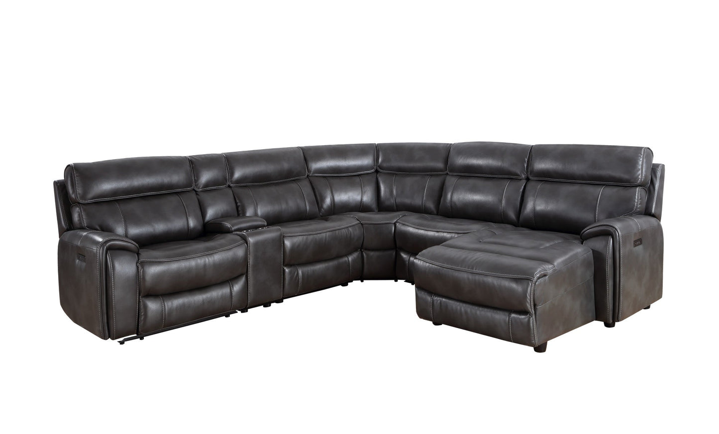 Provo Sectional LAF P/P Recliner Slate
