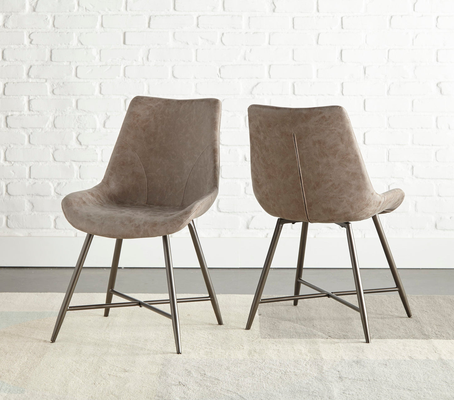 Ramona Brown PU Side Chair