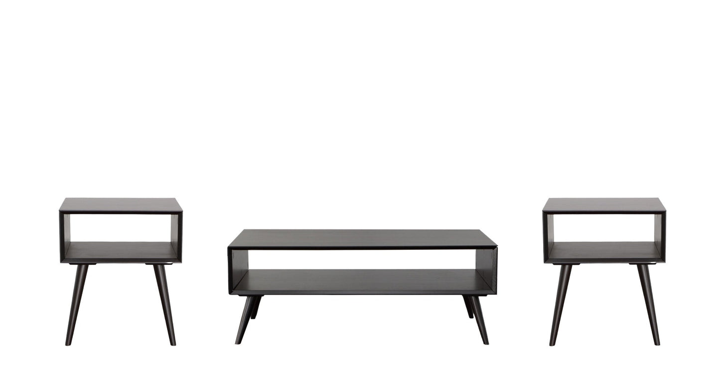 Elin Black Occasional 3pc Flat Pack