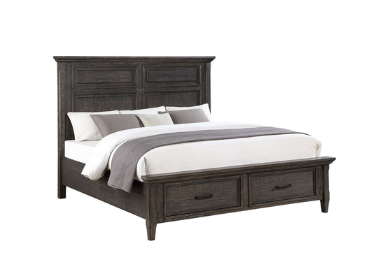 Riverdale Black Storage Queen Bed