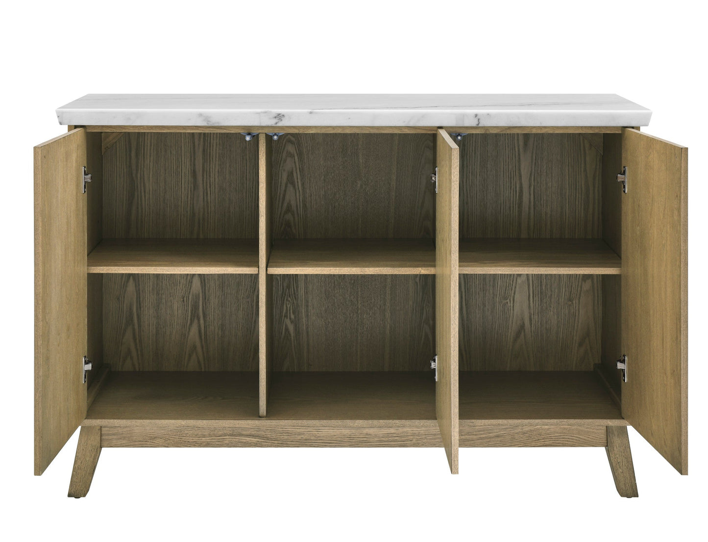 Vida White Marble Top Server