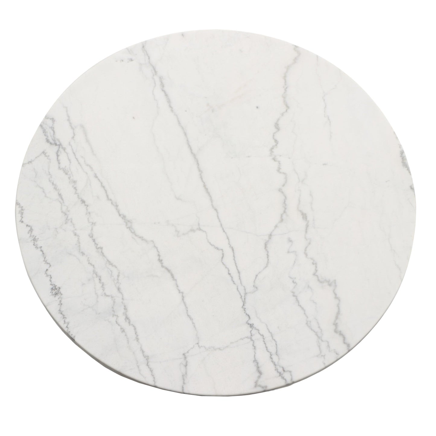 Xena White Marble Top Round