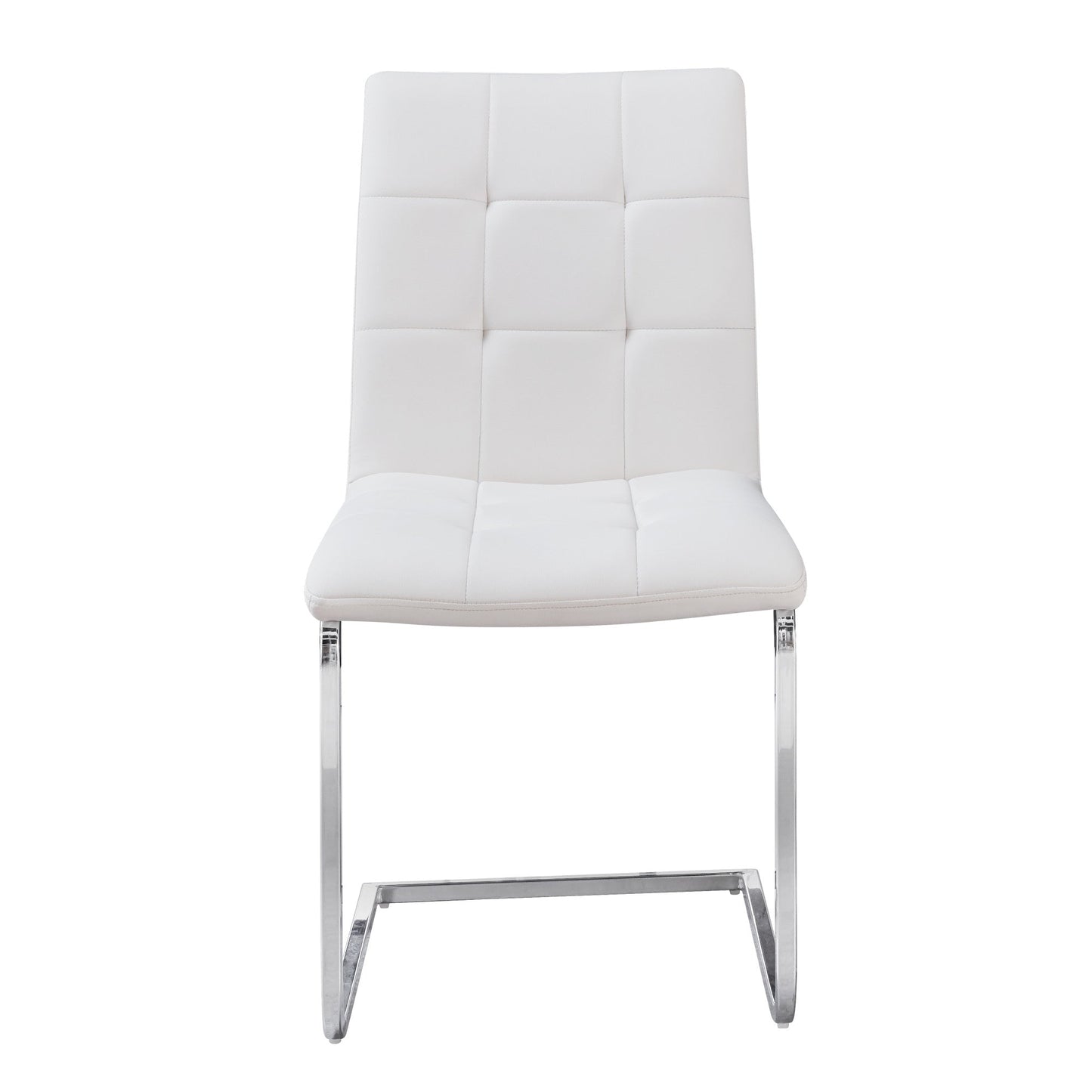Escondido White PU Side Chair