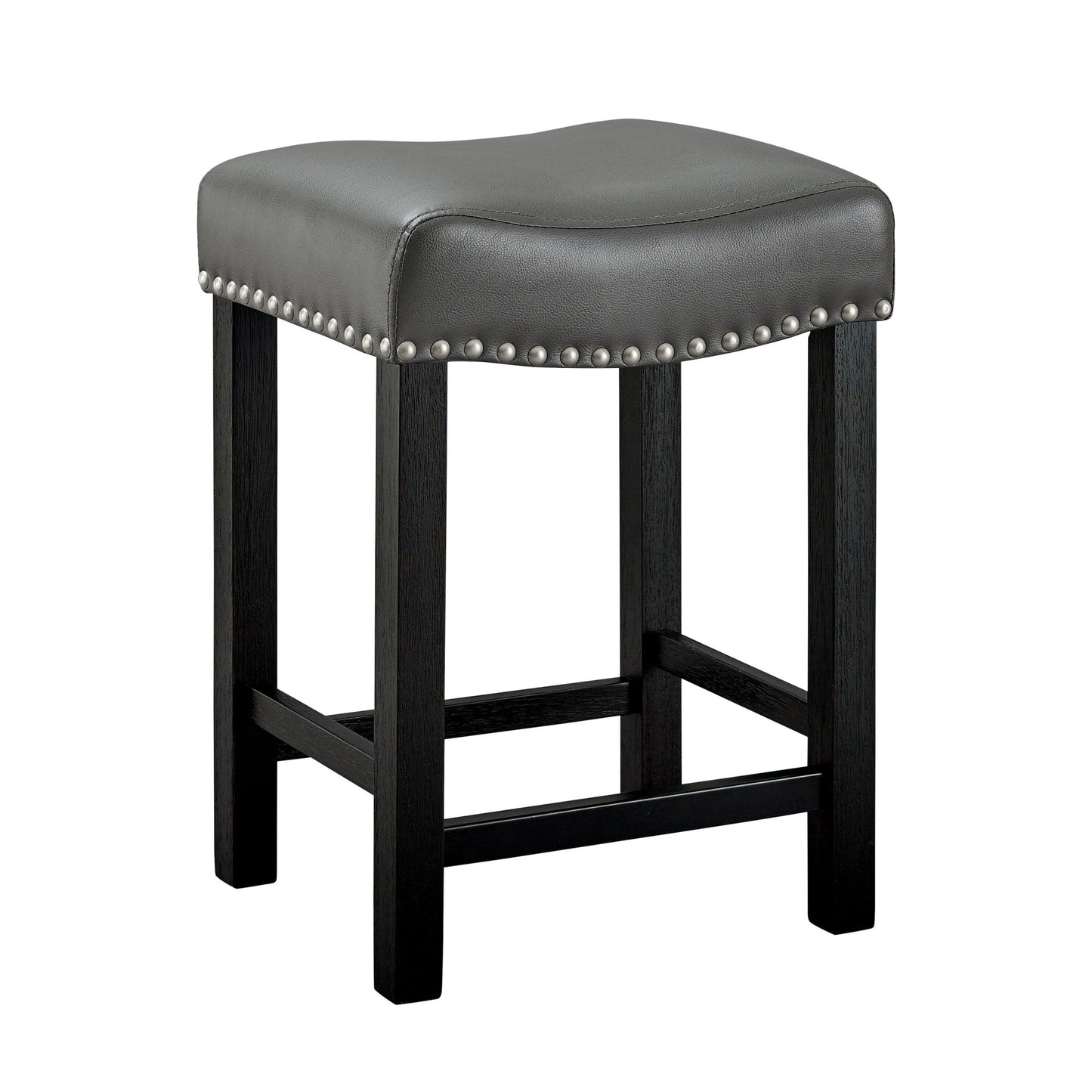 Aspen Gray PU Counter Stool