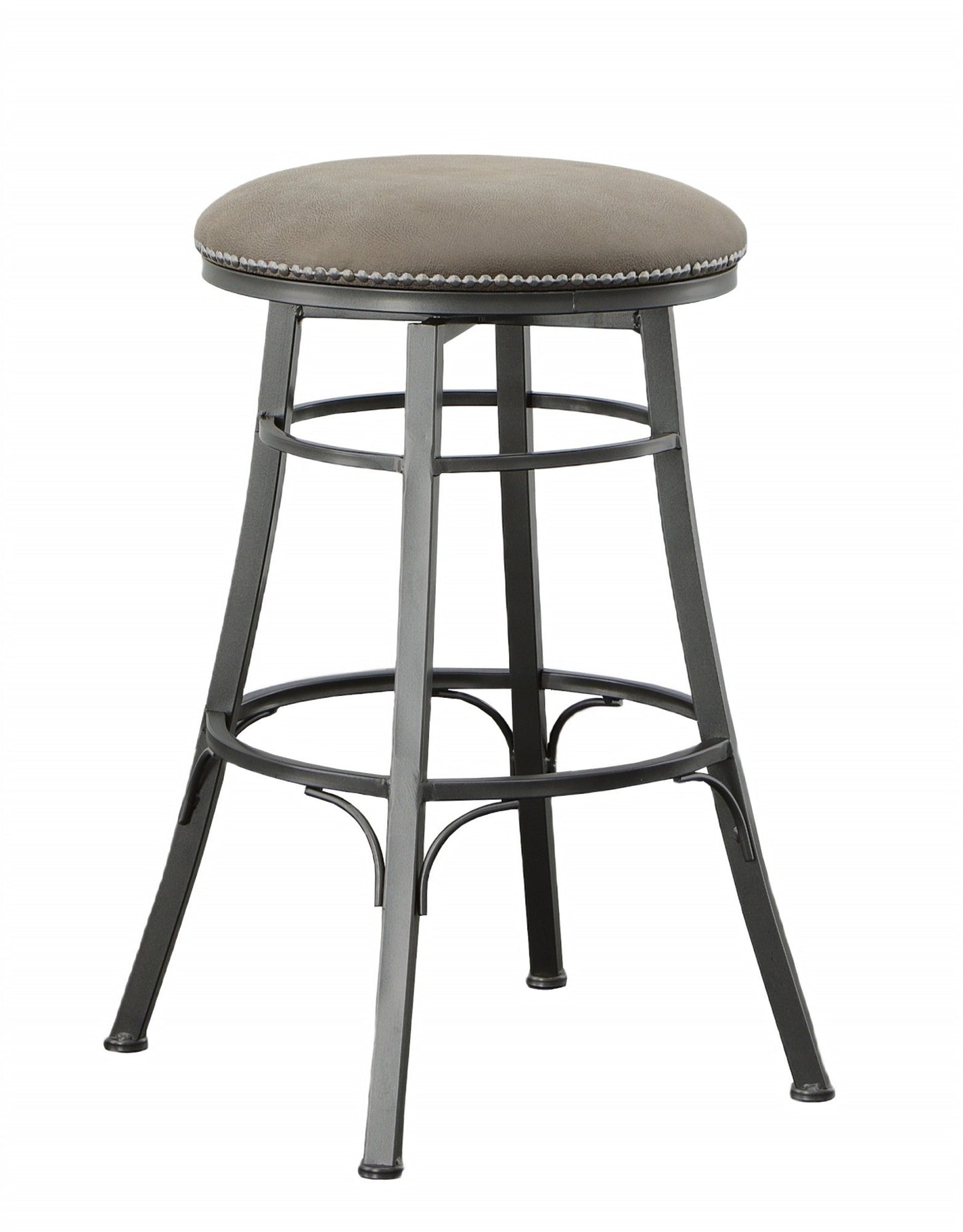 Bali Backless Swivel Bar Chair Grey