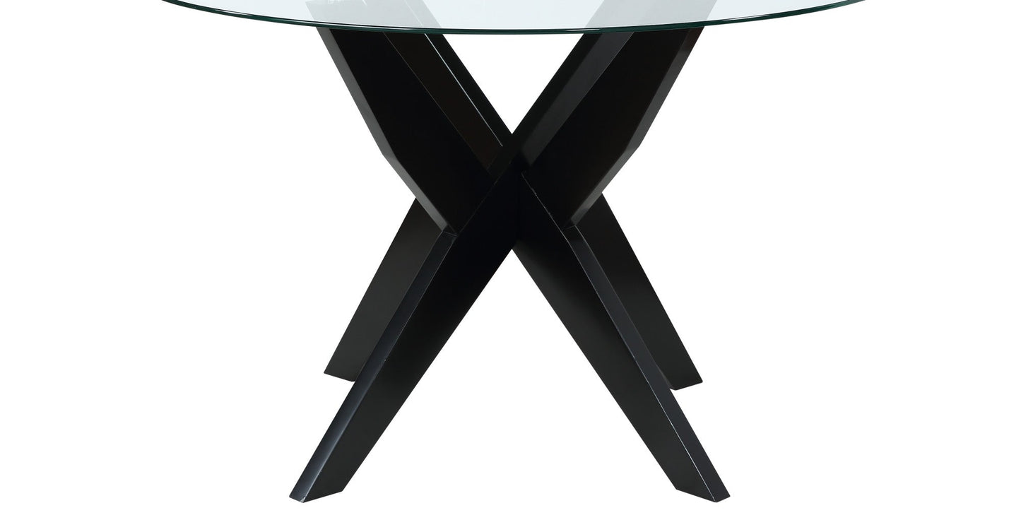 Amalie Black Round Dining Table