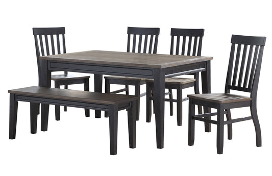 Raven Noir 6pc Dining Set