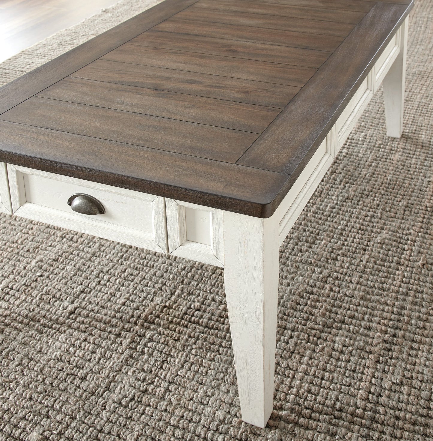Cayla Cocktail Table Dark Oak/