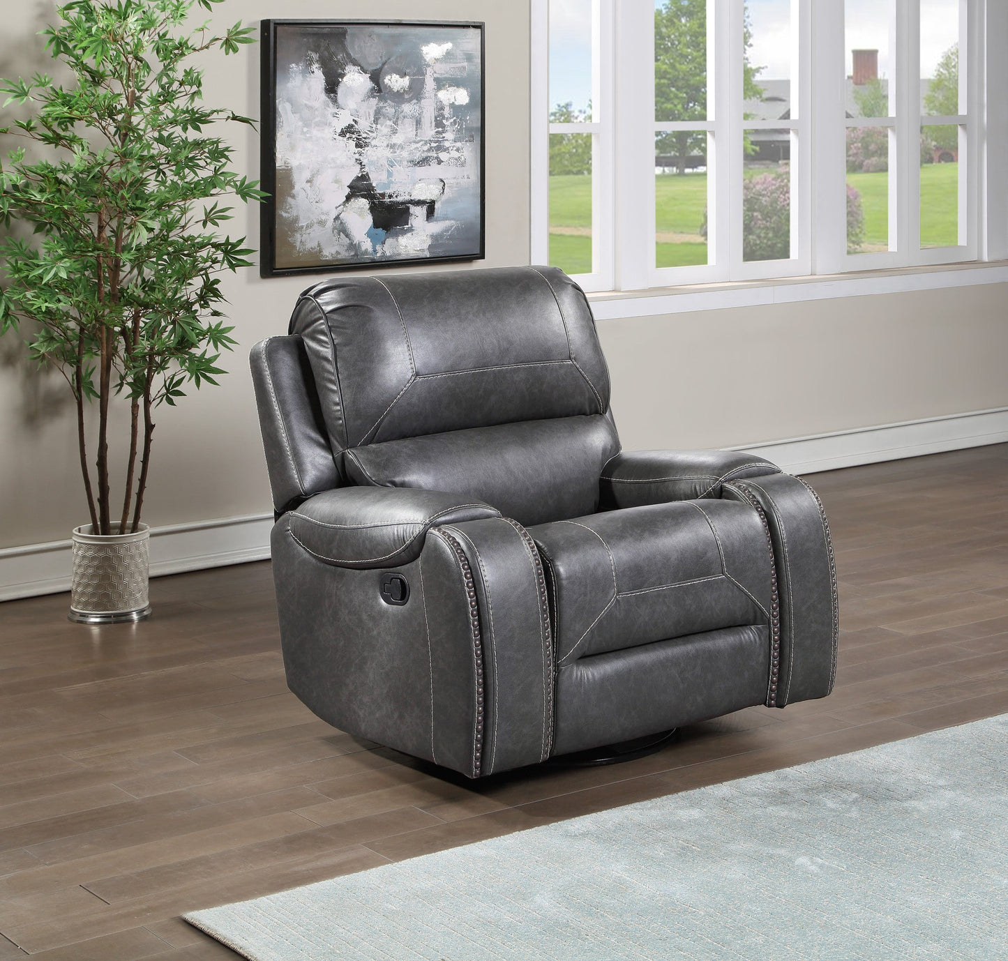 Keily Gray Manual Motion Swivel