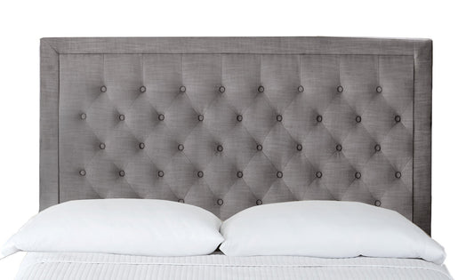 Isadora Queen Gray Upholstered