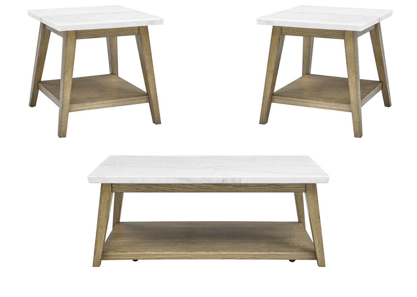 Vida White Occasional 3PK Set (C+2E)