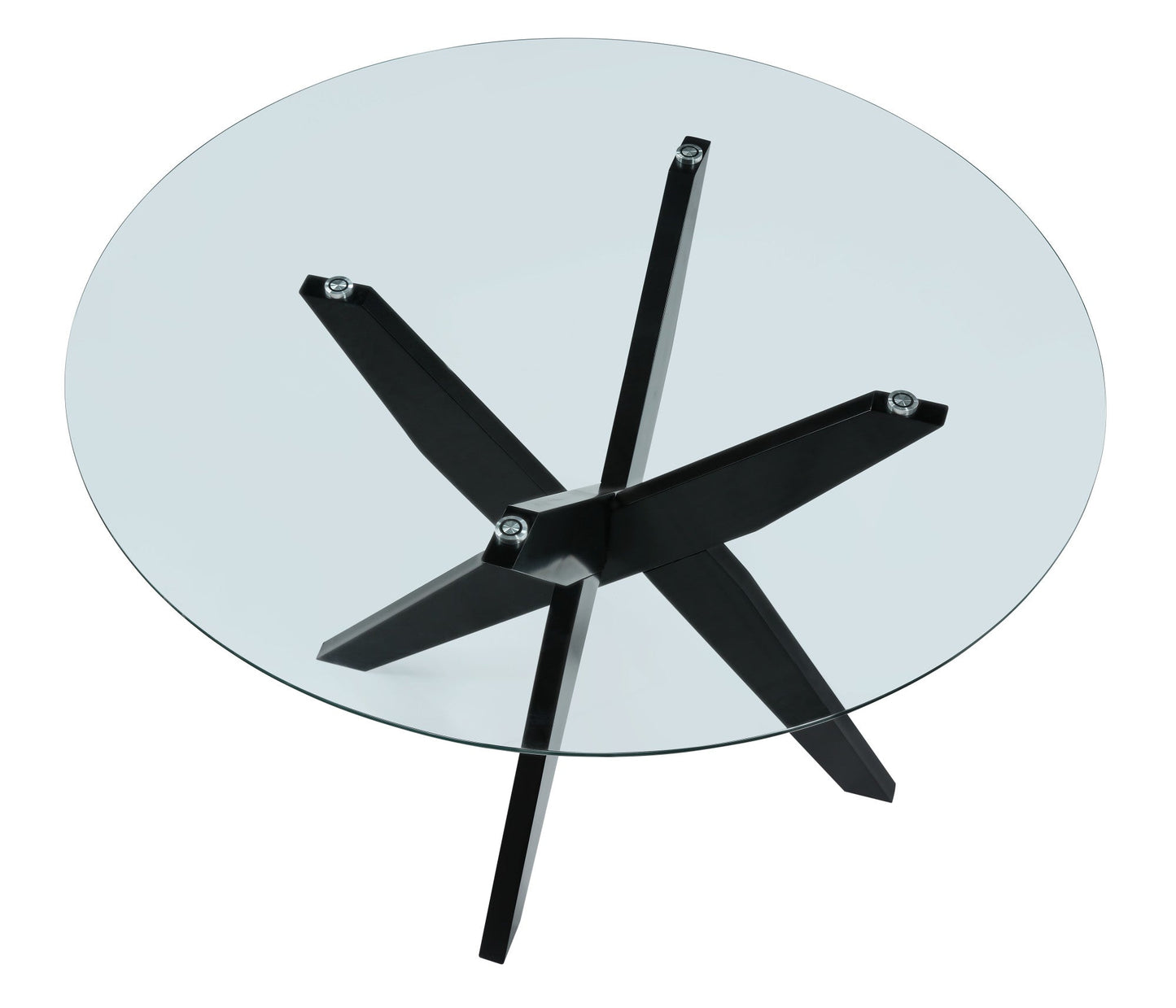 Amalie Black Round Dining Table