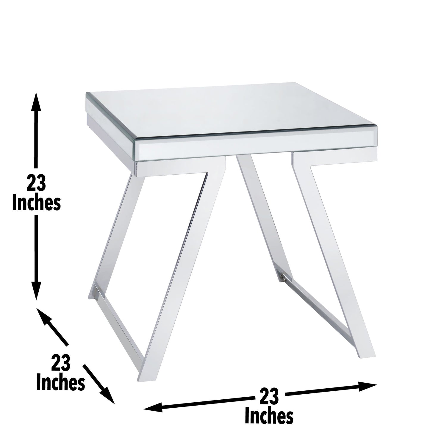 Alfresco Mirrored Top Square End Table