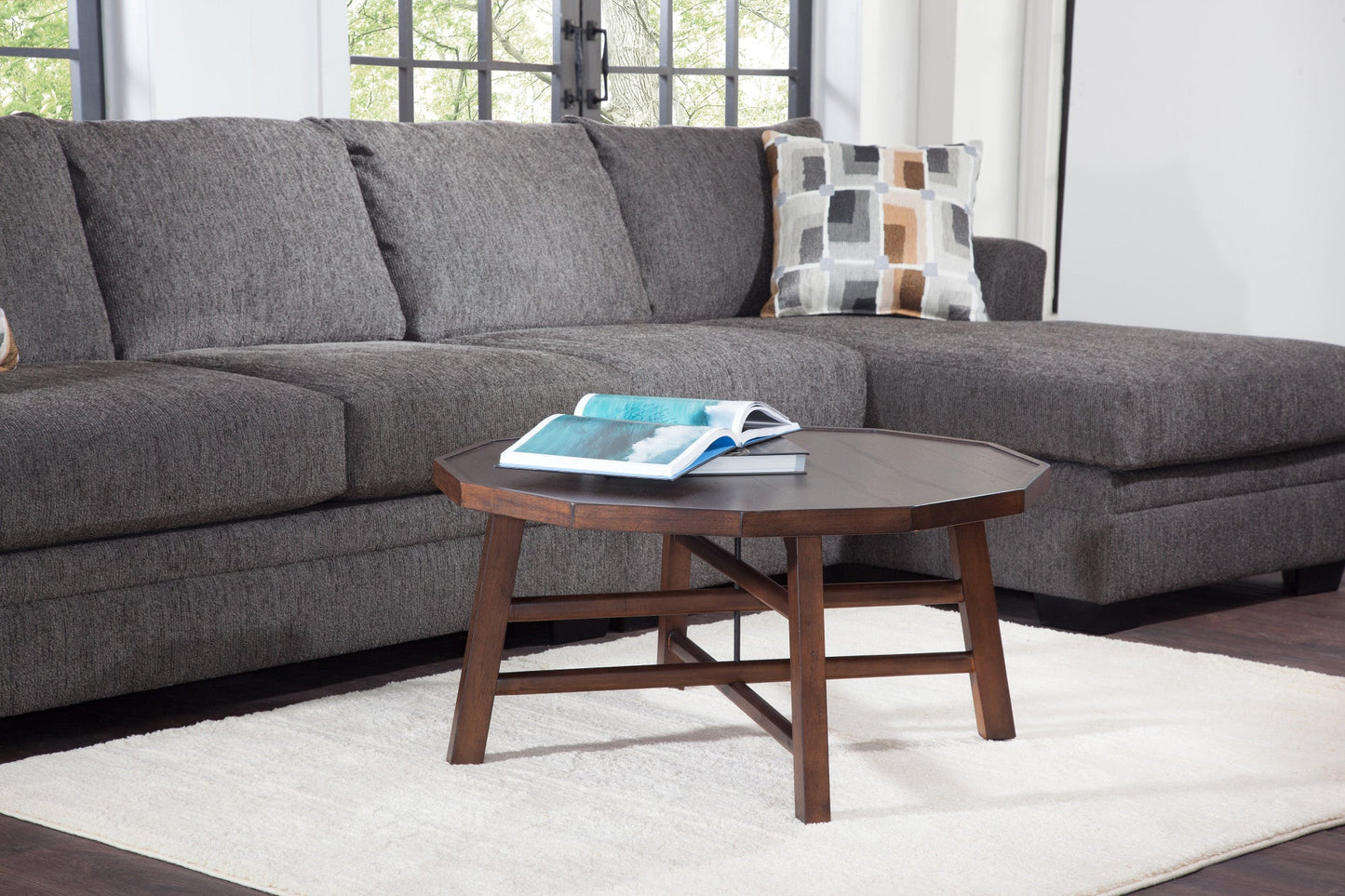 Paisley Cocktail Table Brown