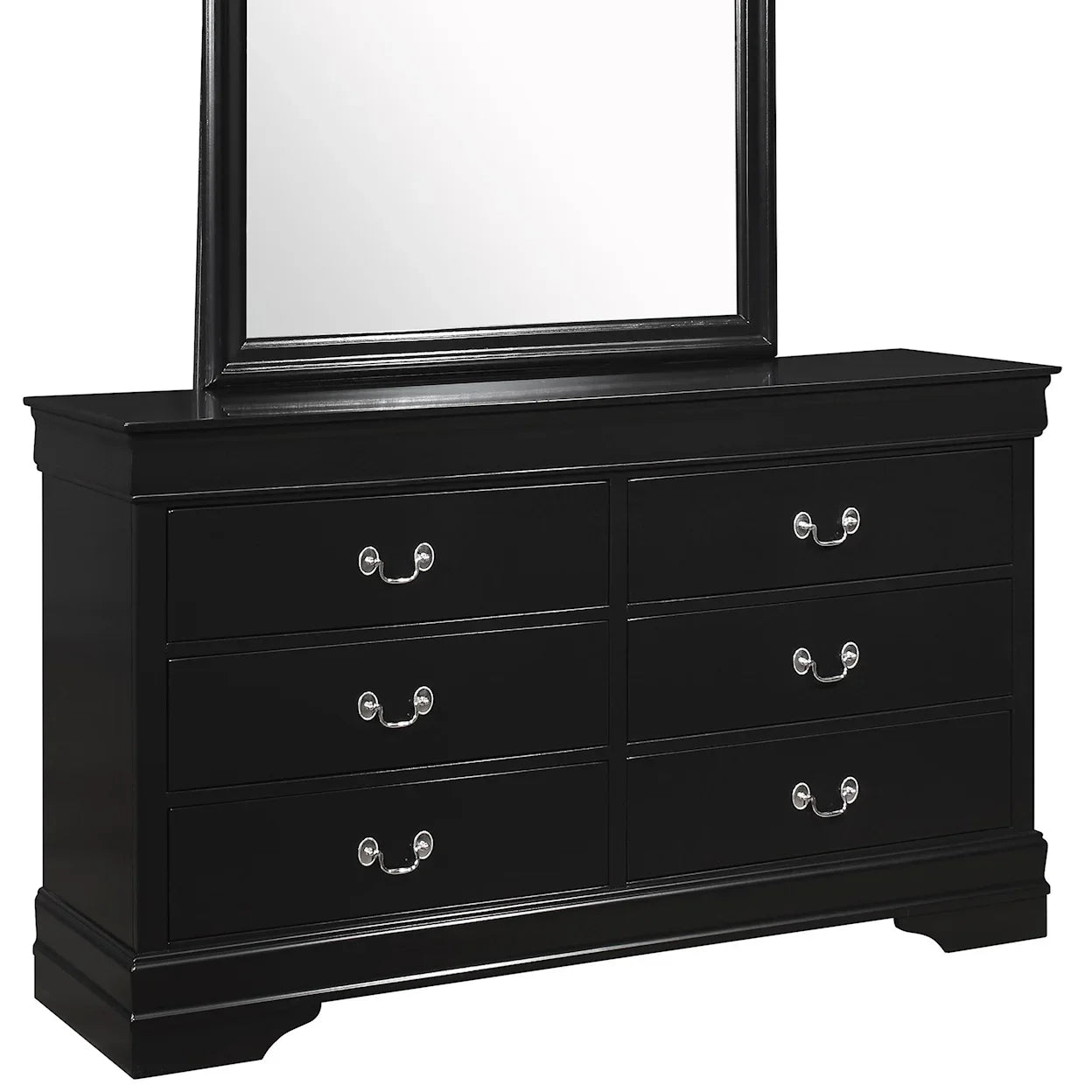 LOUIS PHILIP BLACK DRESSER