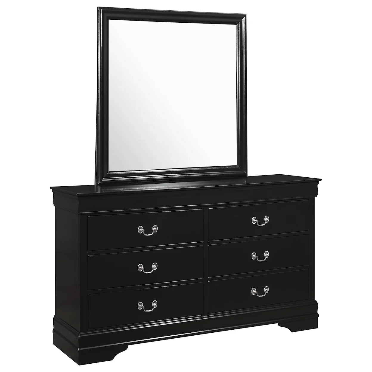 LOUIS PHILIP BLACK DRESSER