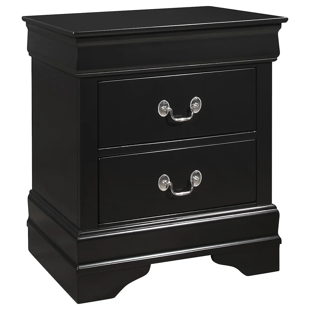 LOUIS PHILIP BLACK NIGHT STAND